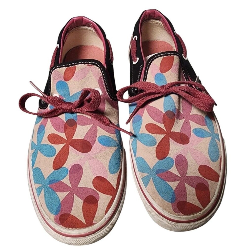 VANS Flower Power Slip On Sneakers Unisex W10 M8.5 - Picture 2 of 7